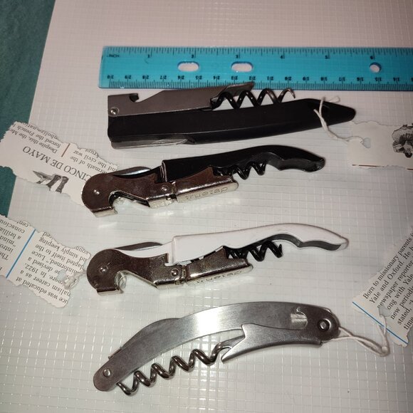 Bundle Deal Set 4 Wine Bottle Openers Cork Screw Vintage Rutherford Collectible - Picture 6 of 6